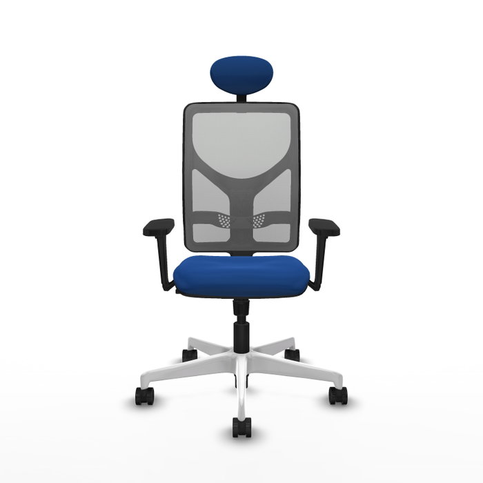 PIQUERAS Y CRESPO Silla de oficina Motilla con mecanismo Sincro, Azul y Gris PIQUERAS Y CRESPO Silla de oficina Motilla con mecanismo Sincro, Azul y Gris