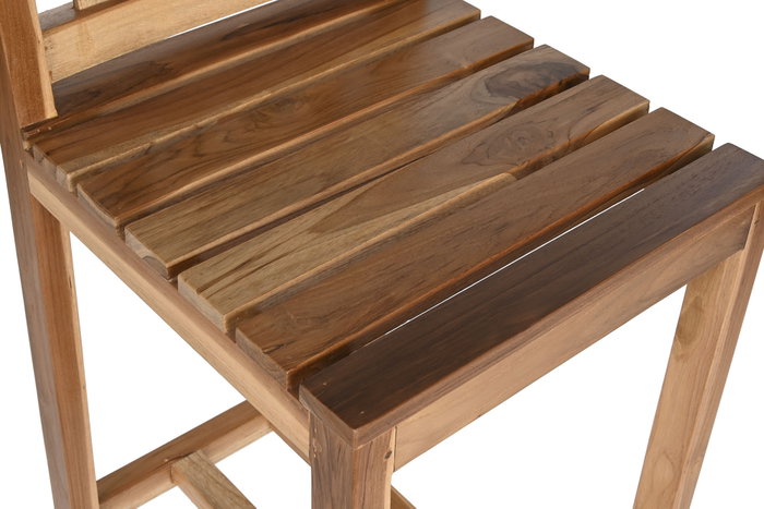 DKD Home Decor Taburete Teca Natural 100 x 47 x 40 cm