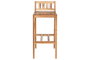 DKD Home Decor Taburete Teca Natural 100 x 47 x 40 cm