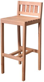DKD Home Decor Taburete Teca Natural 100 x 47 x 40 cm