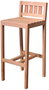 DKD Home Decor Taburete Teca Natural 100 x 47 x 40 cm