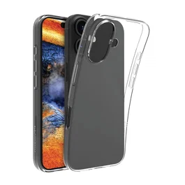 Dbramante1928 Funda para iPhone 16 Transparente, 15.5 cm (6.1") - Resistente a Impactos y Polvo, Compatible con Carga Inalámbrica, Hecha de Plástico 100% Reciclado