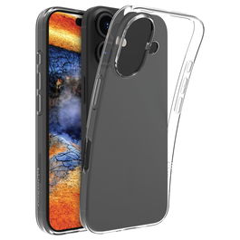 dbramante1928 Greenland Funda para iPhone 16 - Transparente, Plástico Reciclado, Compatible con iPhone 15 (6.1")