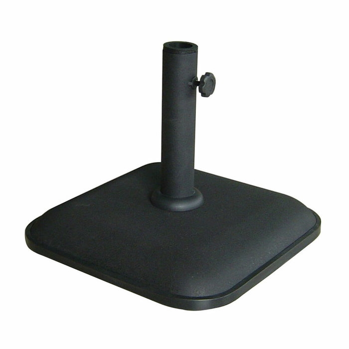 Marbueno Base de Sombrilla Cuadrada de Cemento Negro 11kg Marbueno Base de Sombrilla Cuadrada de Cemento Negro 11kg