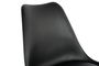 DKD Home Decor Taburete Scandi Negro Haya y Pu 50.5 x 109 x 57.5 cm
