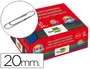Liderpapel Clips nº1 con labiados de 20 mm, caja de 100 unidades