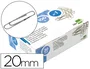 Liderpapel Clips nº1 con labiados de 20 mm, caja de 100 unidades
