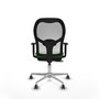PIQUERAS Y CRESPO Silla de oficina Jorquera Verde y Blanco con Mecanismo Sincro/Traslack