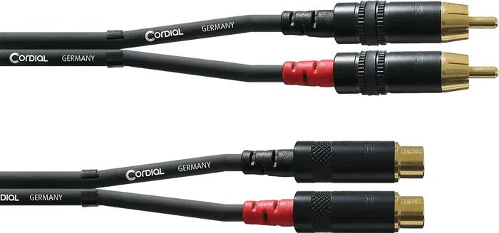 Cordial Cable De Audio Rca Macho/Hembra 3M