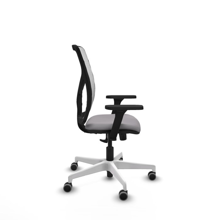 PIQUERAS Y CRESPO Silla de oficina Motilla Gris y Blanco con Mecanismo Sincro
