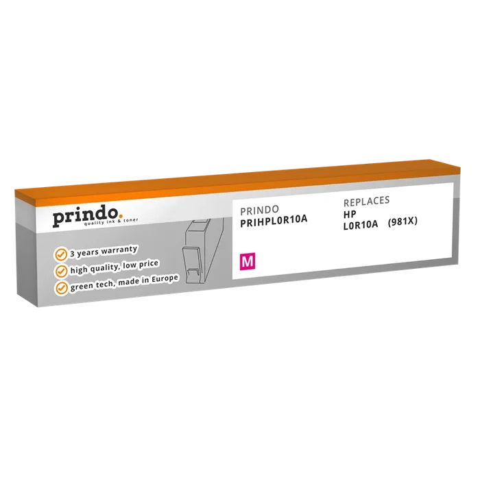 Prindo Classic XL Cartucho de Tinta Magenta Compatible con HP 981X L0R10A ~10.000 Páginas Prindo Classic XL Cartucho de Tinta Magenta Compatible con HP 981X L0R10A ~10.000 Páginas