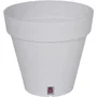 Riviera RIV3580795930029 Jardinera Redonda Loft, Plástico, Diametro 30 cm, Blanco