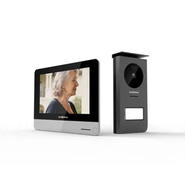 Link2Home LIN4004282421320 Videoportero WiFi con Pantalla Táctil de 7", Notificaciones Smartphone, Cámara Gran Angular 1080p 120°
