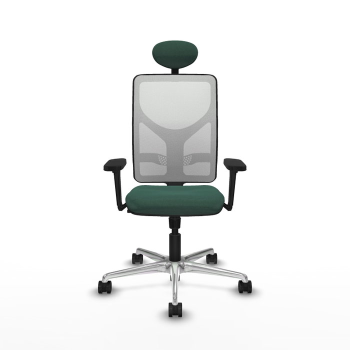 PIQUERAS Y CRESPO Silla de oficina Motilla con mecanismo Sincro, Verde botella y Blanco PIQUERAS Y CRESPO Silla de oficina Motilla con mecanismo Sincro, Verde botella y Blanco