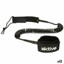Leash Aktive Negro 20 cm Espiral Paddle Surf