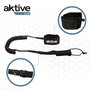 Leash Aktive Negro 20 cm Espiral Paddle Surf