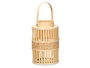 Giftdecor Farol Bambú Natural Vela Med 16.5x39x16.5 cm Portavela: 10x10x10 cm (Set de 6)