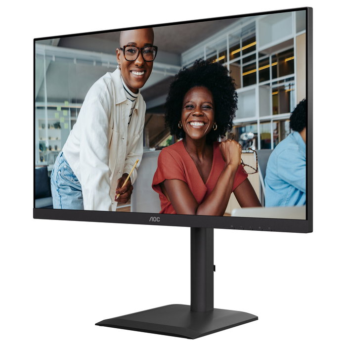 AOC U27E4CV 27" 4K Ultra HD IPS 60Hz 2x HDMI 2.0 DisplayPort 1.4 USB-C (90W PD) RJ45 USB Hub Negro