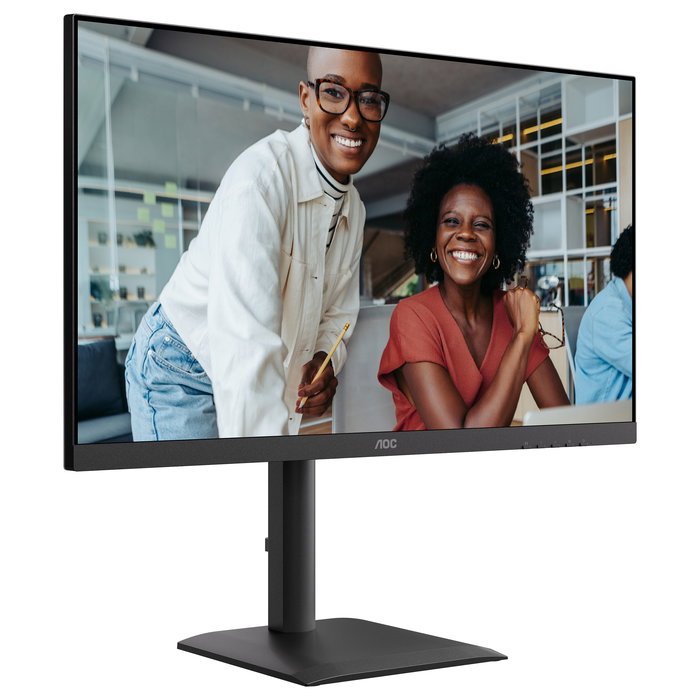 AOC U27E4CV 27" 4K Ultra HD IPS 60Hz 2x HDMI 2.0 DisplayPort 1.4 USB-C (90W PD) RJ45 USB Hub Negro