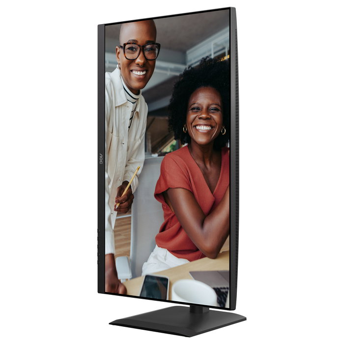 AOC U27E4CV 27" 4K Ultra HD IPS 60Hz 2x HDMI 2.0 DisplayPort 1.4 USB-C (90W PD) RJ45 USB Hub Negro