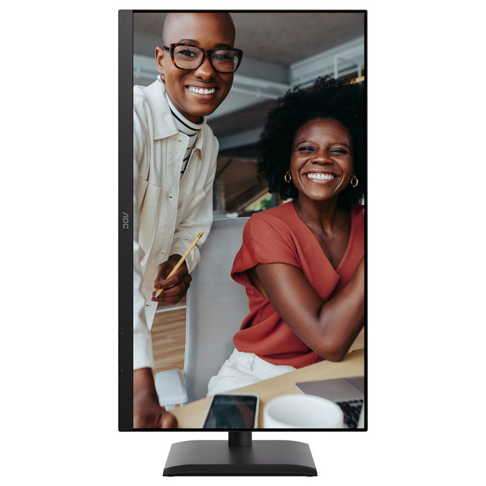 AOC U27E4CV 27" 4K Ultra HD IPS 60Hz 2x HDMI 2.0 DisplayPort 1.4 USB-C (90W PD) RJ45 USB Hub Negro