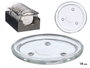 GIFTDECOR Base Portavelas Cristal Redondo 14cm