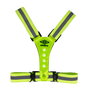 Umbro Chaleco reflectante ajustable con tiras reflectantes con led, verde fosforescente
