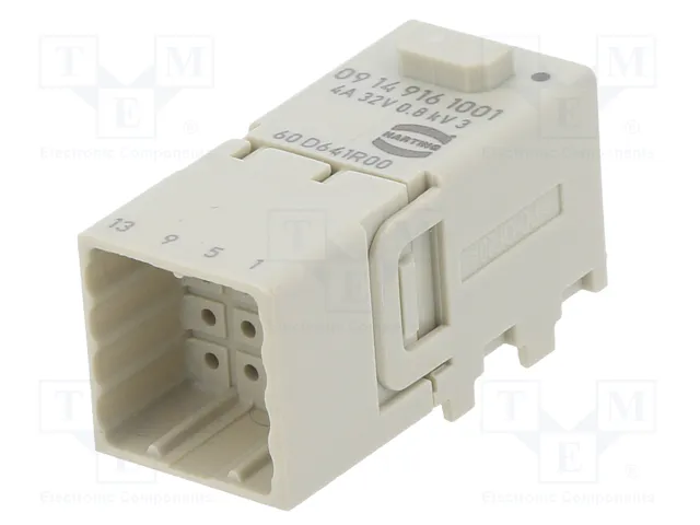 HARTING Módulo de Conector Macho Han-Modular® Domino Han D® 16 Pines
