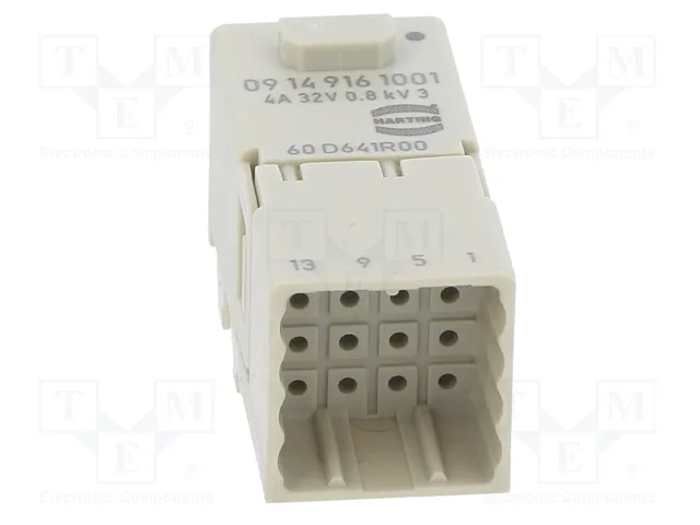 HARTING Módulo de Conector Macho Han-Modular® Domino Han D® 16 Pines