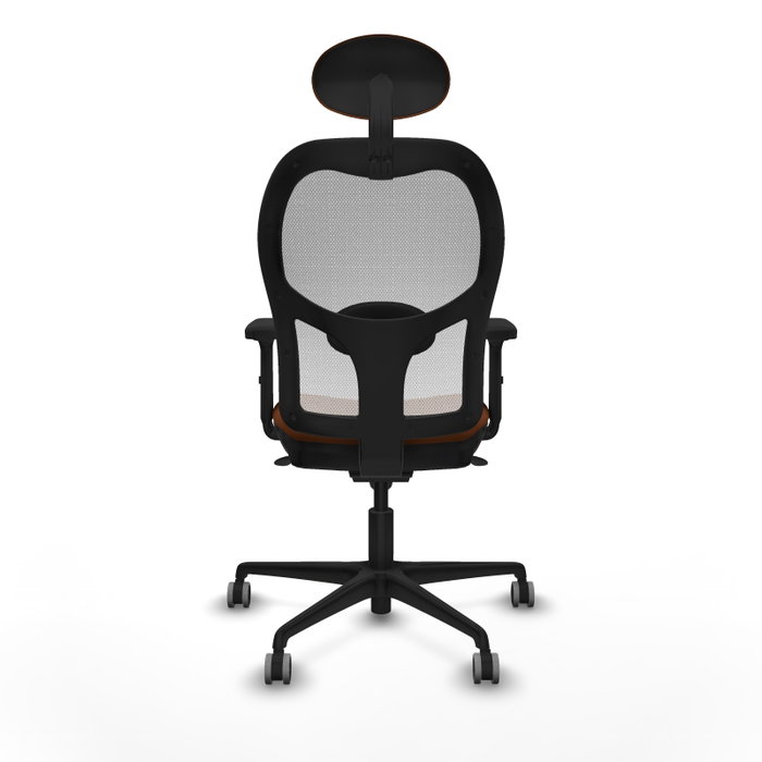 PIQUERAS Y CRESPO Silla de oficina Jorquera con mecanismo Sincro, Marrón y Blanco PIQUERAS Y CRESPO Silla de oficina Jorquera con mecanismo Sincro, Marrón y Blanco