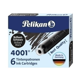 Tinta Estilografica Pelikan Caja 6 Cartuchos Tp/6 Negro (301218)