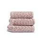 Mijölnir Toalla de Aseo Algodón 100% 550 gr/m² 30 x 40 cm Rosa y Blanco