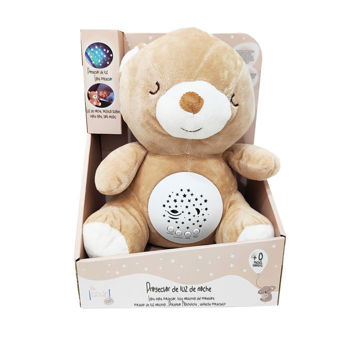 Tachan Oso Proyector con Luz y Sonido para Bebé - Peluche Relajante con Melodías y Efectos de Luz