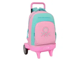 Safta Mochila Grande con Ruedas Compact Evolution Extraíble Benetton Dolce 450x330x220 mm