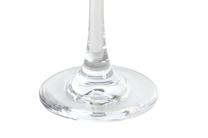 DKD Home Decor Copa de Cristal Transparente 6.8 x 20 x 6.8 cm Capacidad 265ml Set de 6 Unidades