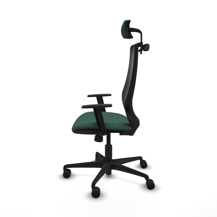 PIQUERAS Y CRESPO Silla de oficina Mardos con mecanismo Sincro Verde botella y Negro PIQUERAS Y CRESPO Silla de oficina Mardos con mecanismo Sincro Verde botella y Negro