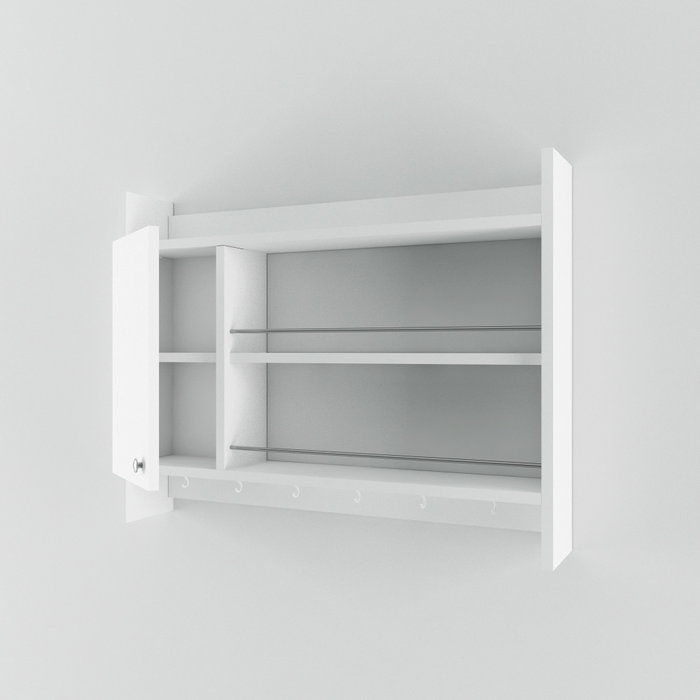 Hanah Home Estantería de Cocina Blanca 85x65x15 cm Hanah Home Estantería de Cocina Blanca 85x65x15 cm
