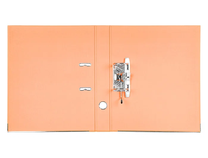 Liderpapel Archivador de Palanca Forrado PVC Naranja 52 mm Folio