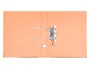 Liderpapel Archivador de Palanca Forrado PVC Naranja 52 mm Folio