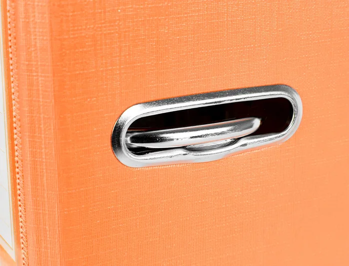 Liderpapel Archivador de Palanca Forrado PVC Naranja 52 mm Folio
