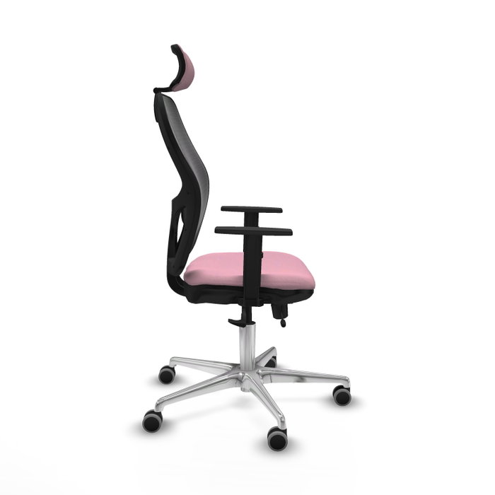 PIQUERAS Y CRESPO Silla de oficina Jorquera Rosa y Negro
