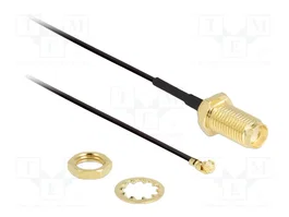 DeLOCK 88824 Cable de antena coaxial MHF (I-PEX) a RF SMA, 0,35 m