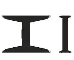 B-Tech BT8312-SP491/B Separador de Pantalla para BT8312, 49 Pulgadas (1077.6mm x 607.8mm), Negro