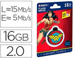 Emtec Memoria USB 16 GB USB 2.0 Collector Wonder Woman