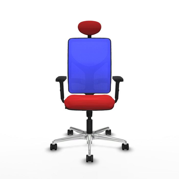 PIQUERAS Y CRESPO Silla de oficina Motilla con mecanismo Sincro, Rojo y Azul PIQUERAS Y CRESPO Silla de oficina Motilla con mecanismo Sincro, Rojo y Azul