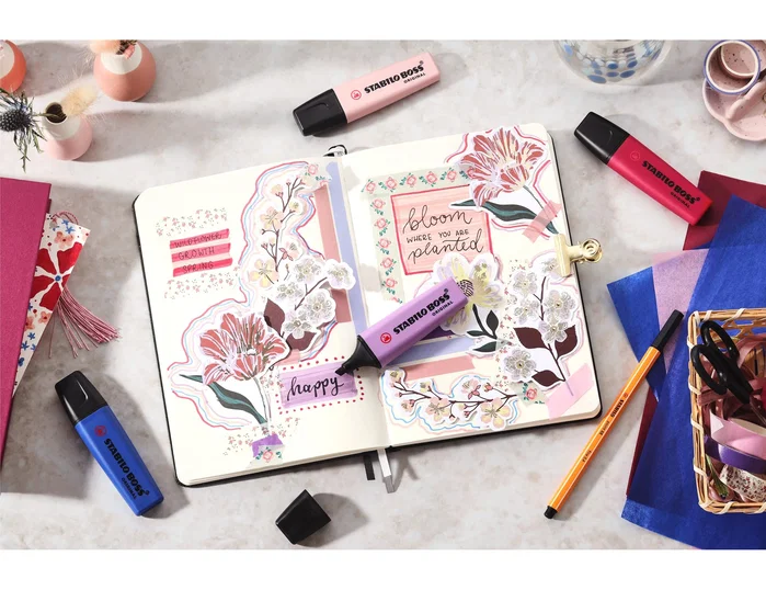 Stabilo STABILO BOSS ORIGINAL NatureCOLORS Wildflower Edition Azul Marino (Set de 10) Stabilo STABILO BOSS ORIGINAL NatureCOLORS Wildflower Edition Azul Marino (Set de 10)