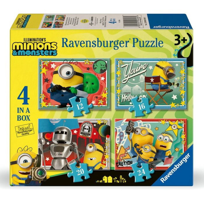 RAVENSBURGER Puzzle Minions 3 (12-16-20-24 piezas) inevitable RAVENSBURGER Puzzle Minions 3 (12-16-20-24 piezas) inevitable