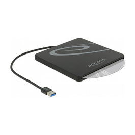 DeLOCK 42604 Carcasa externa para unidades ópticas Slim SATA de 9,5/12,7 mm USB 3.2 Gen 1 Negro