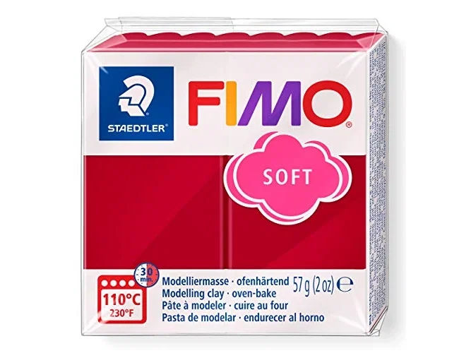 Staedtler Fimo Soft Pasta de modelar rojo cereza 57 g Staedtler Fimo Soft Pasta de modelar rojo cereza 57 g