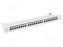 Lanberg Patch Panel 24 puertos Cat.7 FTP blindado 1U 19 pulg gris